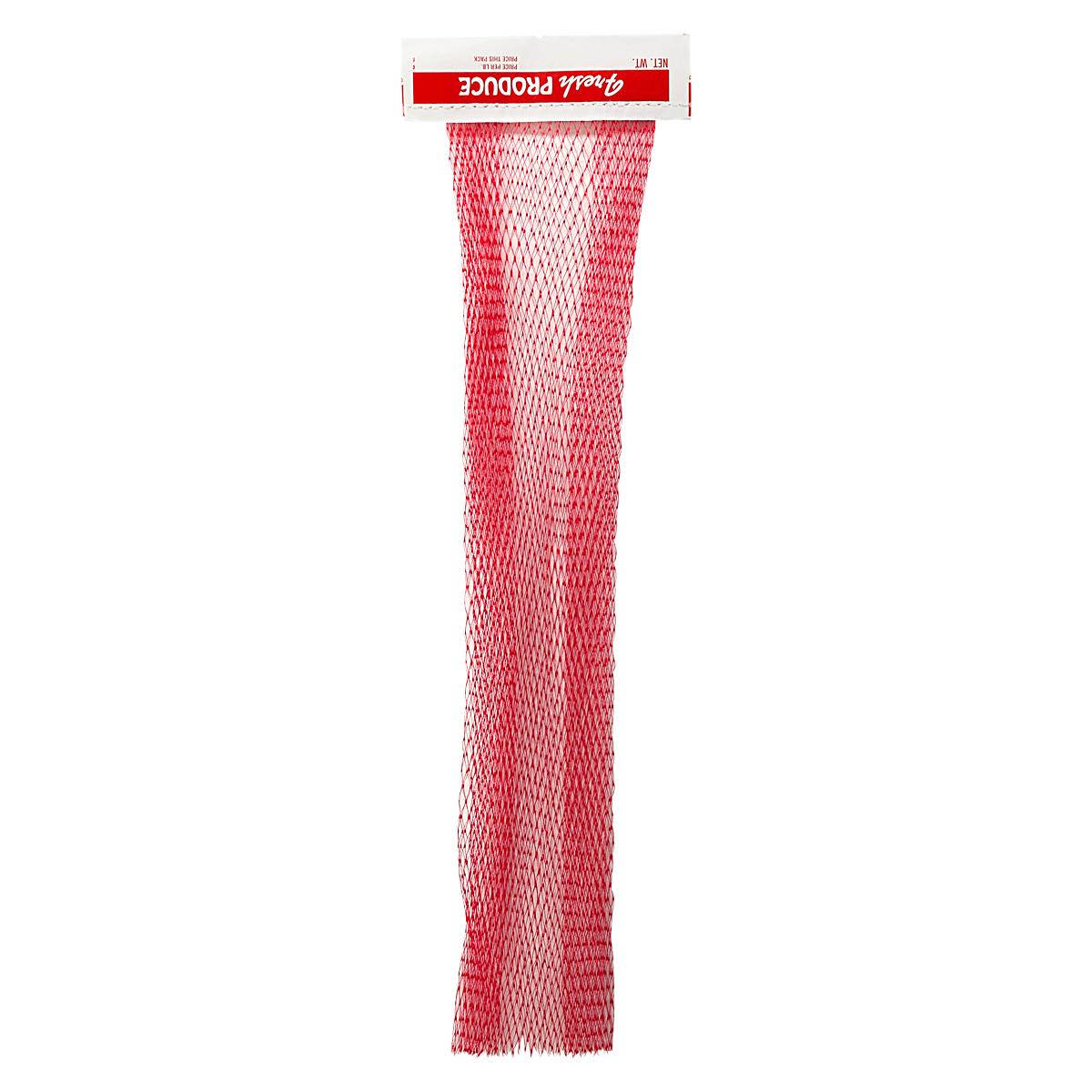 Produce Bag 17 IN Red Header Mesh & Net 1000/Case