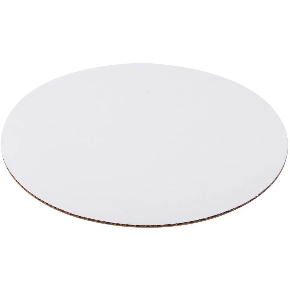 Cake Circle 14 IN Corrugated Cardboard White Round 125/Case