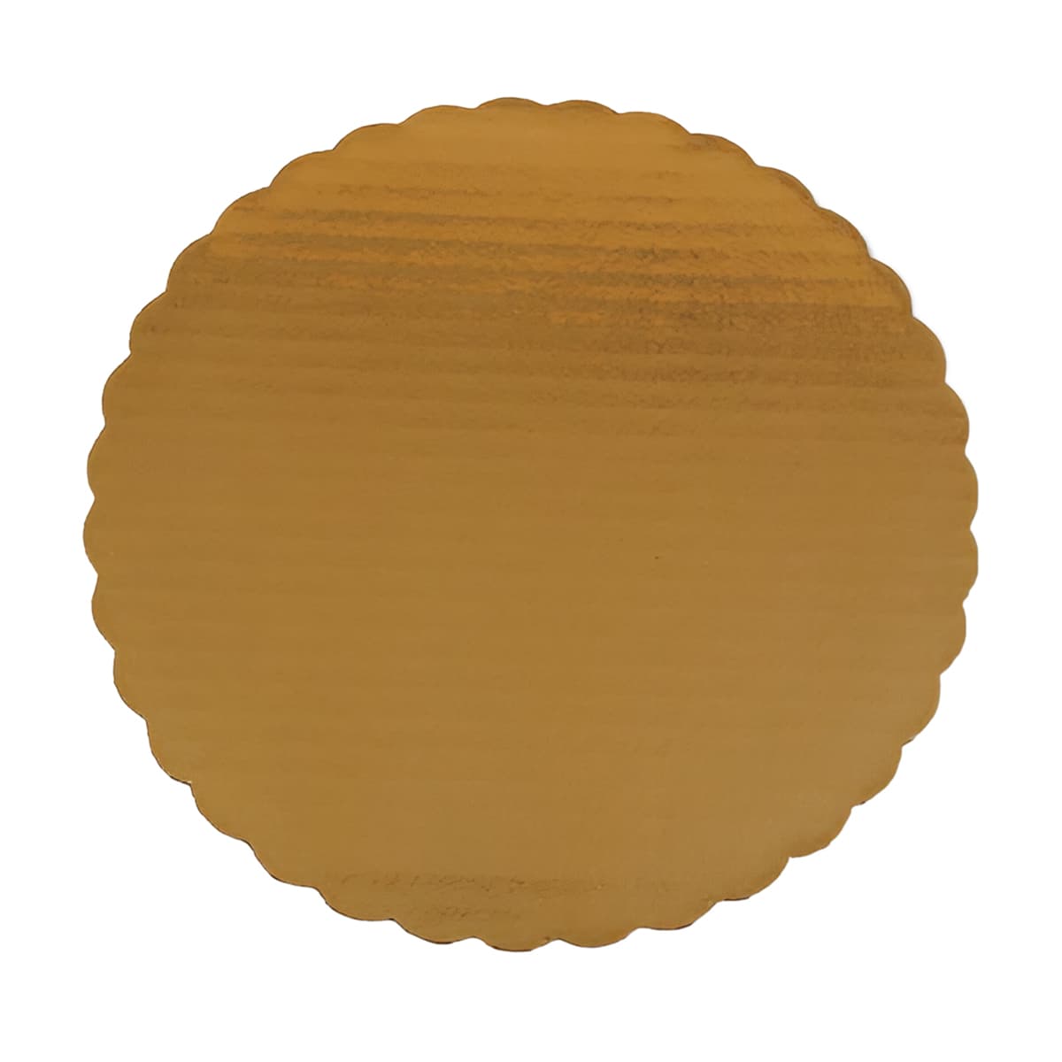 Cake Circle 10 IN Gold Scalloped 200/Case
