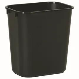 Trash 1-Stream Trash Can 11.75X8.25X12.25 IN 3.25 GAL 13 QT Black Rectangle Resin Deskside 1/Each