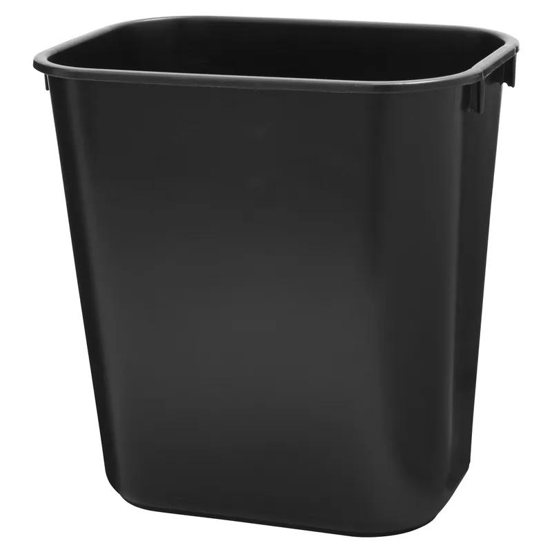 Trash 1-Stream Trash Can 11.75X8.25X12.25 IN 3.25 GAL 13 QT Black Rectangle Resin Deskside 1/Each