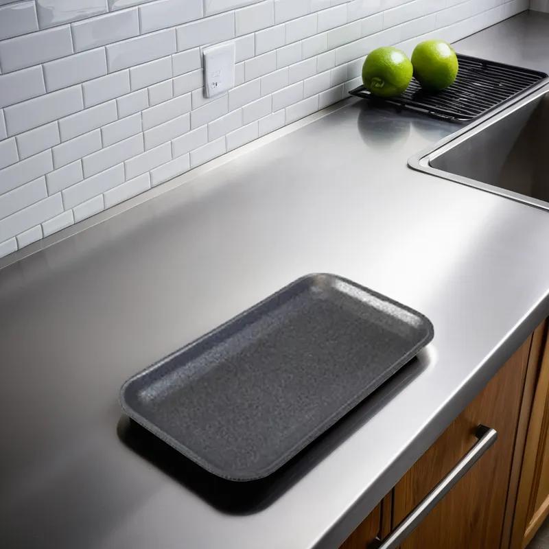 Tray 5.4X10.6X0.8 IN Foam Black Rectangle 500/Case