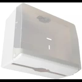 Paper Towel Dispenser Plastic Wall Mount White Single Fold 1/Each