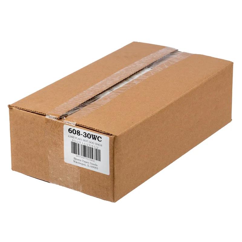 Hot Dog Bag 3.5X1.5X8.5 IN Paper White Plain 2000/Case