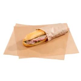 Sandwich Wrap 15X15 IN Dry Wax Paper Natural Plain 3000/Case