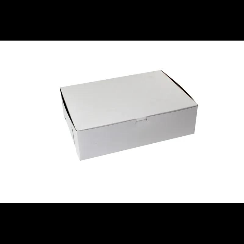 Bakery Box 14X10X4 IN Paperboard White Corner Lock 1-Piece 100/Case
