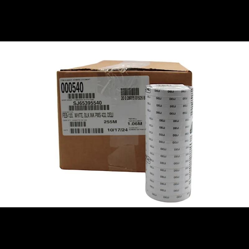 Monarch 1110/FEB-120 Deli Gun Label Black White 16/Pack