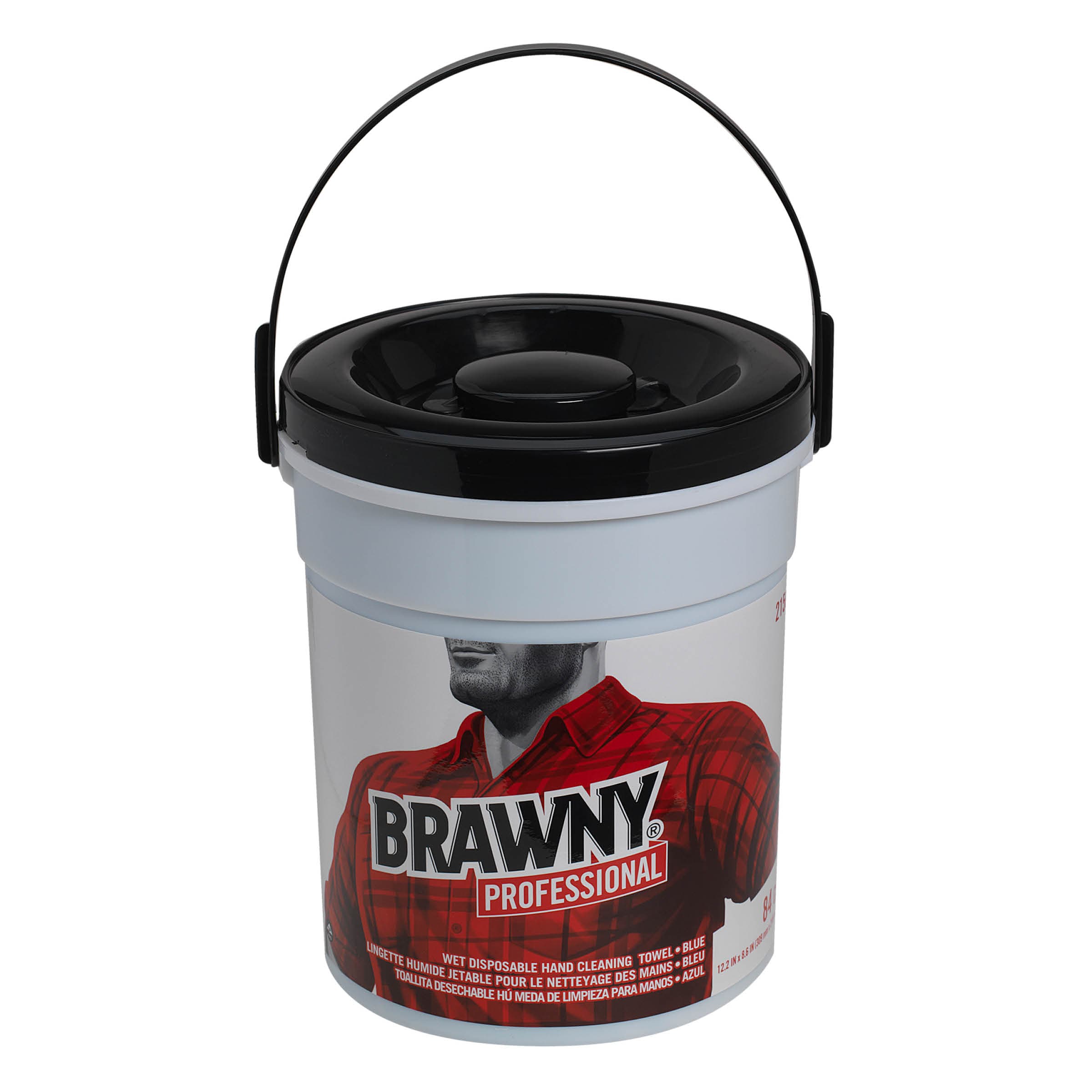 Brawny® Professional Shop Industrial Cleaning Towel 12.2X8.6 IN 1 Blue Disposable Pre-Moistened 84 Count/Pack