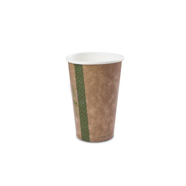 Hot Cup 16 OZ Paperboard PLA Kraft 1000/Case