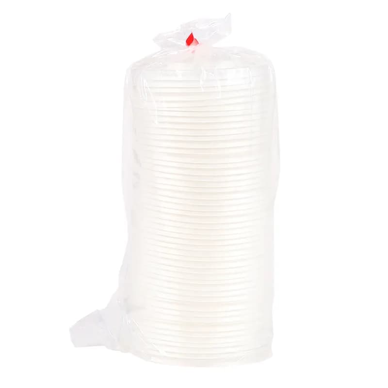 PrimeWare® Lid CPLA White For 12-32 OZ Cup Freezer Safe 50 Count/Pack 10 Packs/Case 500 Count/Case