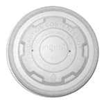 Lid CPLA White For 8 OZ PLA Cup Freezer Safe 50 Count/Pack 20 Packs/Case 1000 Count/Case
