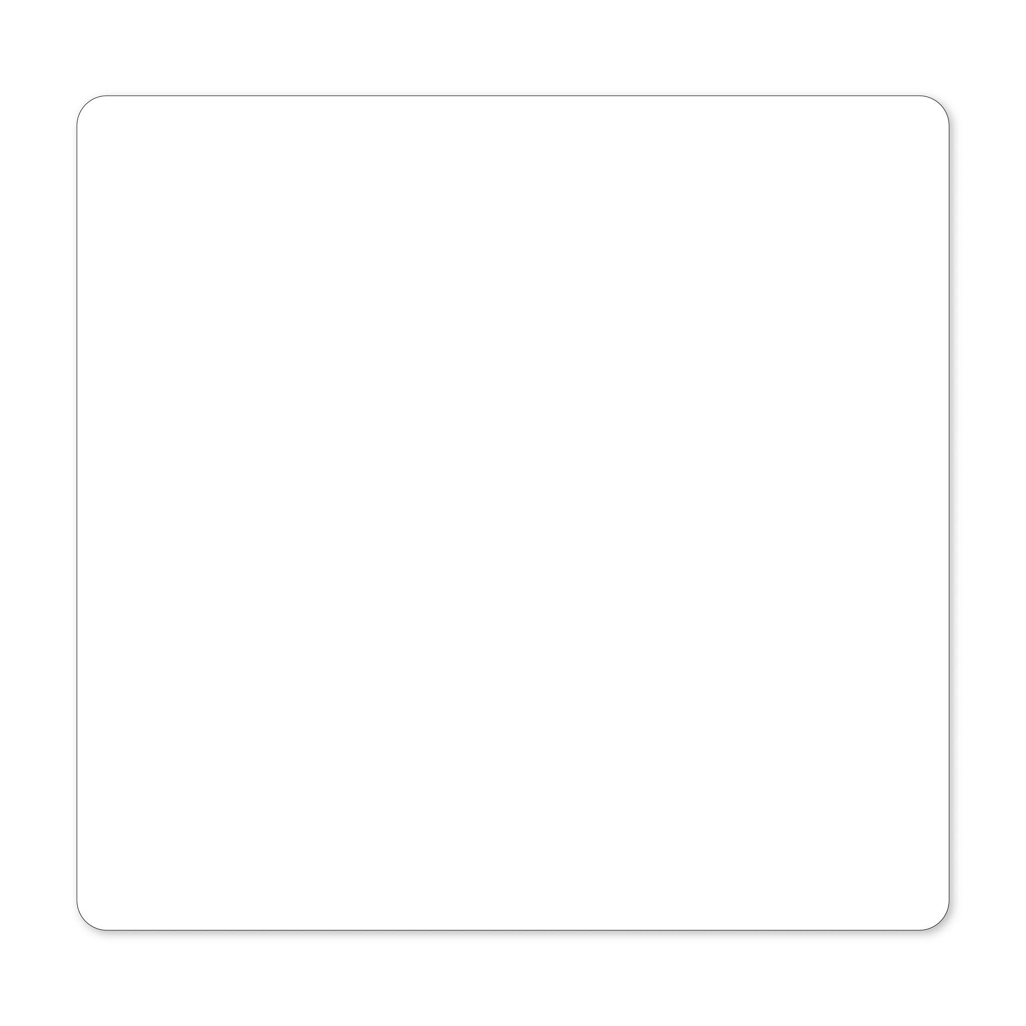 DateCodeGenie® Blank Label 2X2 IN White Square Permanent 3000/Pack