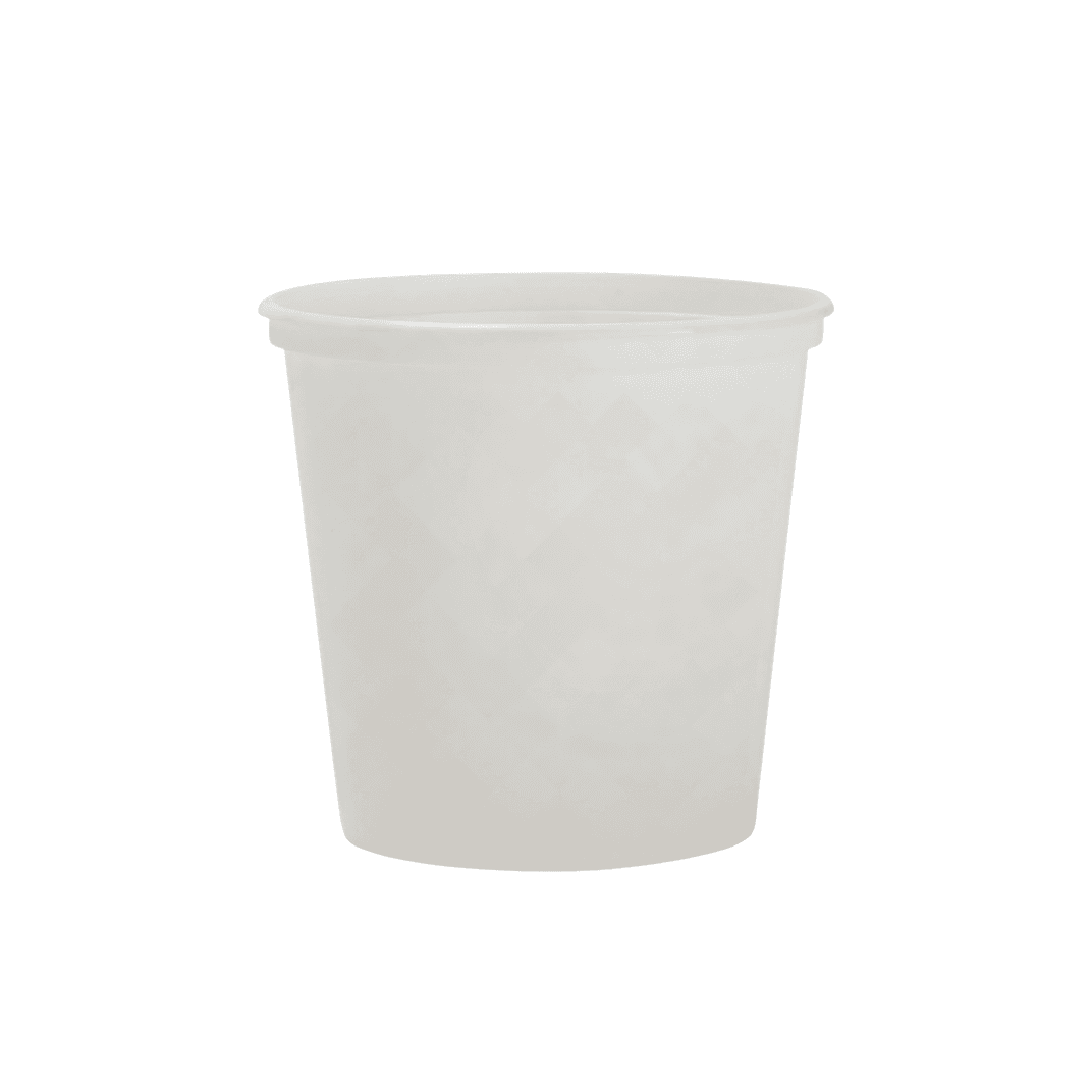 Deli Container Base 24 OZ PP Translucent Cylinder Deep 500/Case