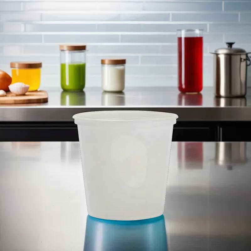 Deli Container Base 24 OZ PP Translucent Cylinder Deep 500/Case