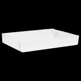 Full Sheet Cake Box Bottom 26X18X4 IN Corrugated Paperboard White 50/Case