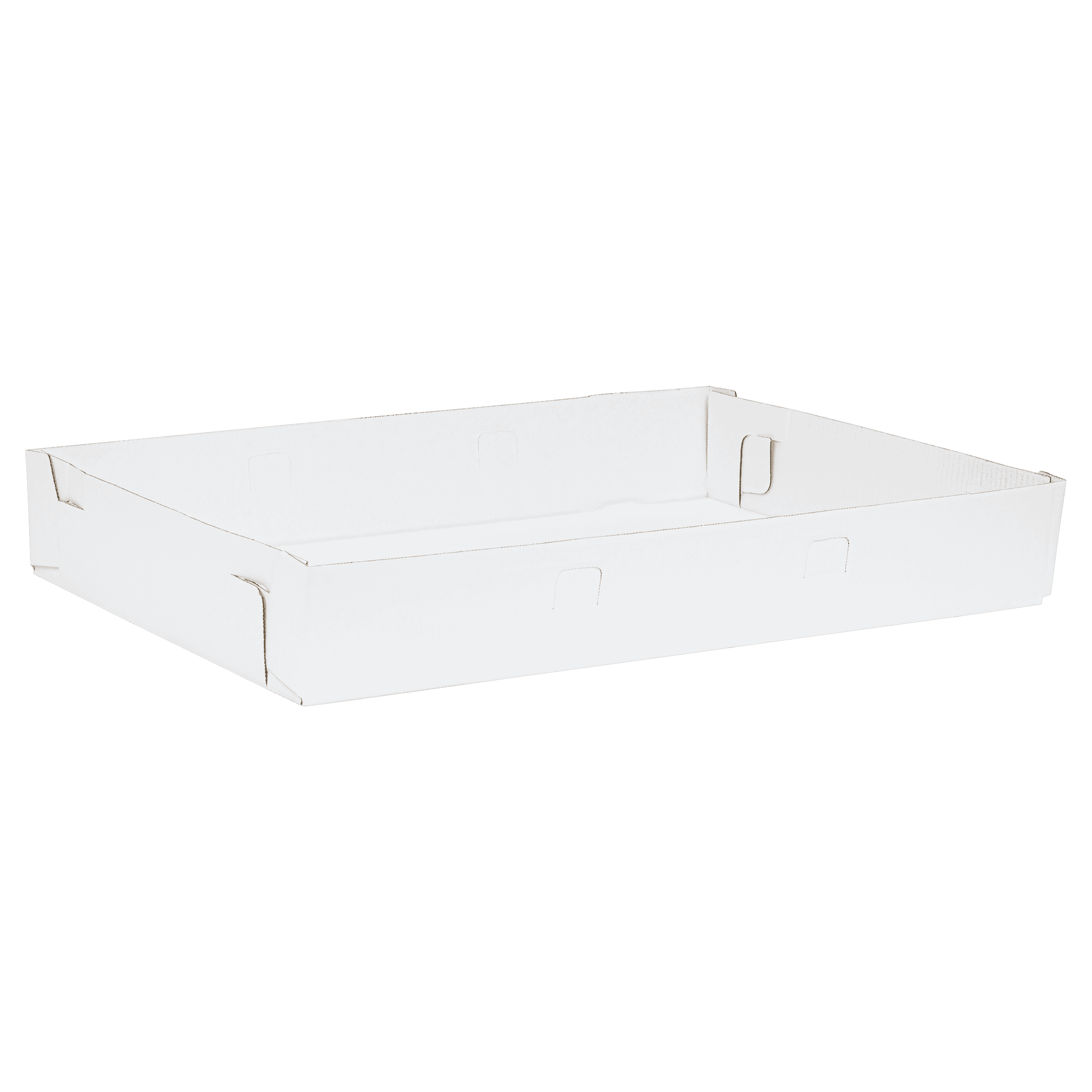 Full Sheet Cake Box Bottom 26X18X4 IN Corrugated Paperboard White 50/Case