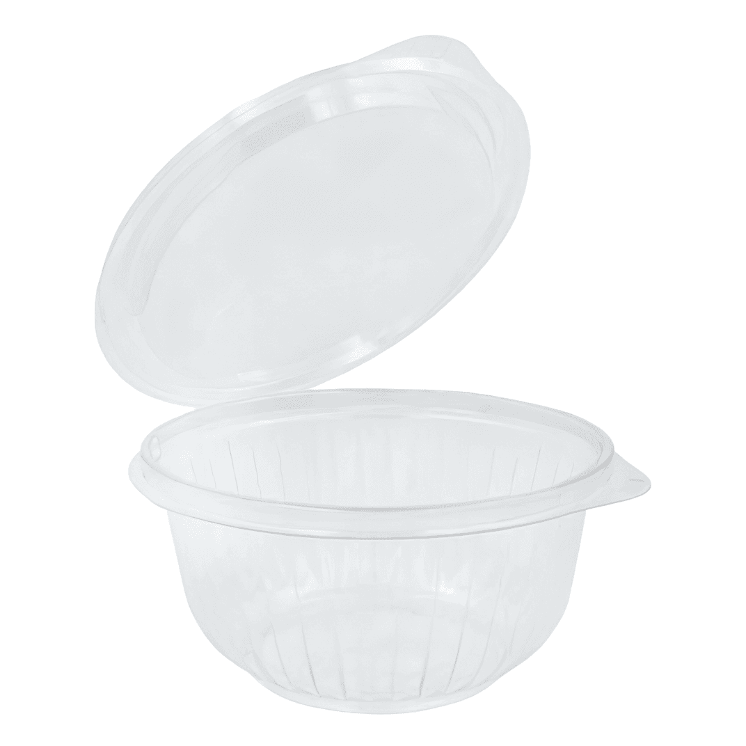 Dart® PresentaBowls® Bowl & Lid Combo With Flat Lid 16 OZ OPS Clear Round Hinged 300/Case