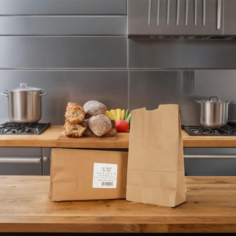 Bag 7X4.5X13.75 IN 12 LB Paper Kraft 500/Pack