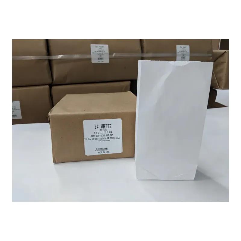 Bag 4X4.25X7.75 IN 2 LB Paper White 500/Bundle