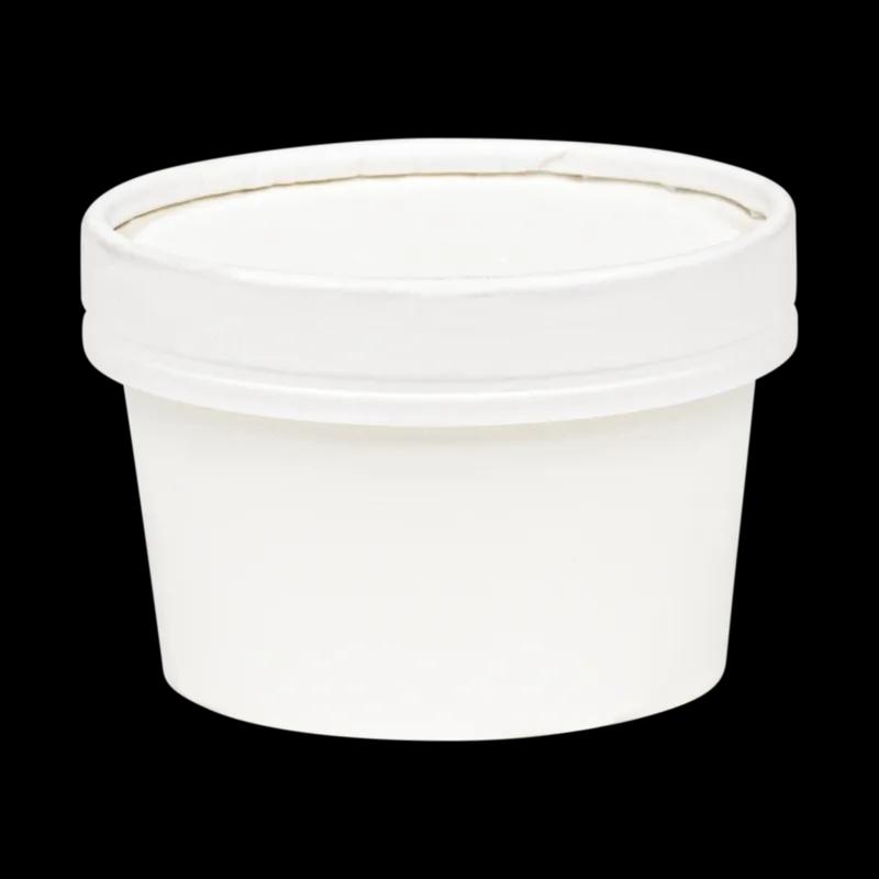 Soup Food Container 8 OZ SBS Paperboard White Leak Resistant 500/Case