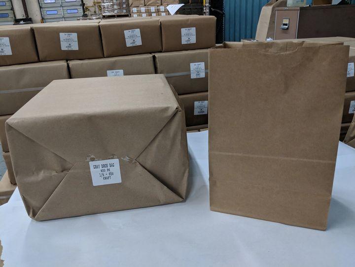 Grocery Bag 1/6 BBL 65# Plain Sack 400/Bundle