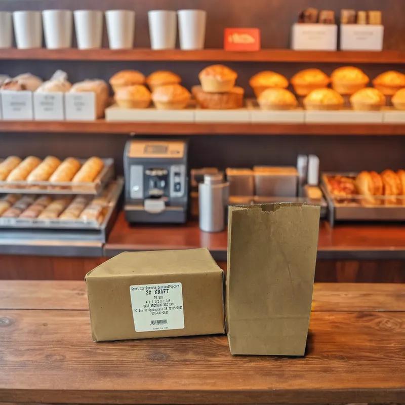 Bag 4X2.5X7.75 IN 2-3 LB Paper Kraft 500/Bundle