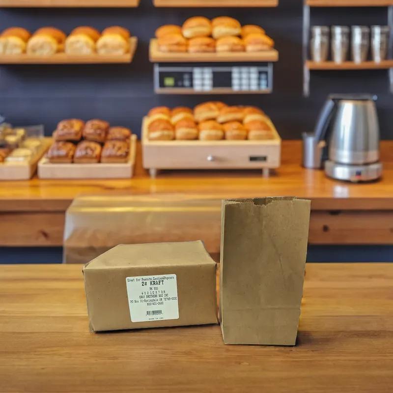 Bag 4X2.5X7.75 IN 2-3 LB Paper Kraft 500/Bundle