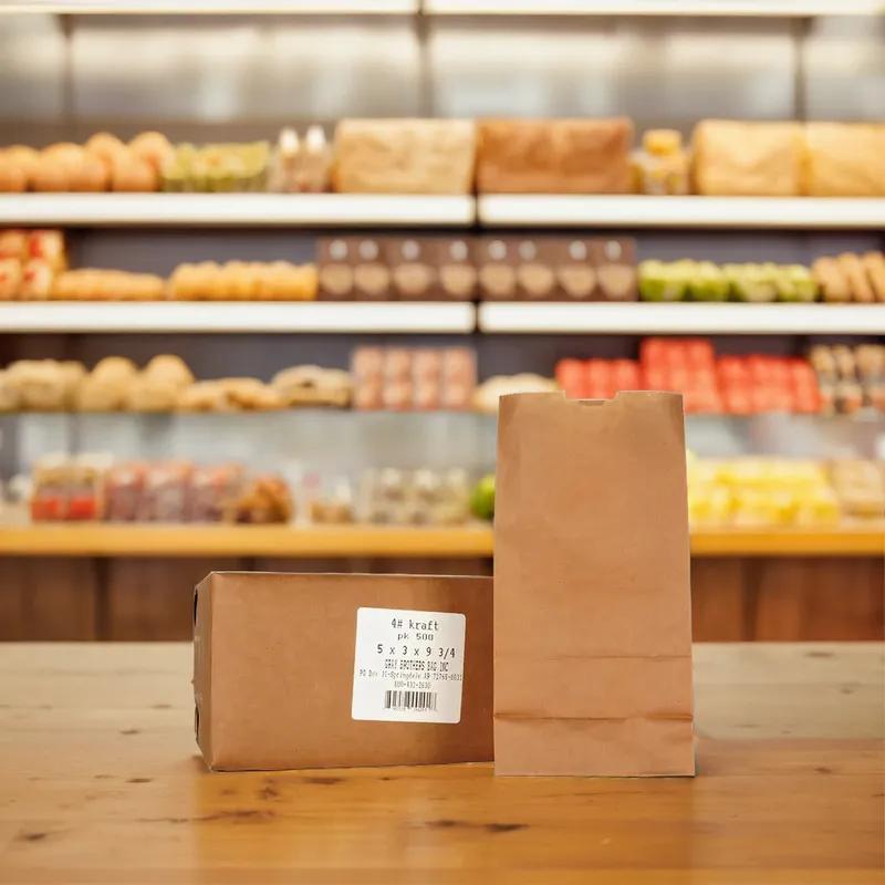 Bag 5X3X9.75 IN 4 LB Paper Kraft 500/Bundle