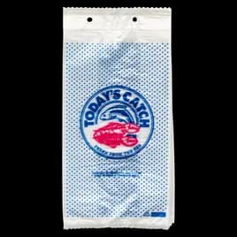 Seafood Bag 7X4X13.5+1 IN High-Density Polyethylene (HDPE) Clear Today's Catch 1000/Case