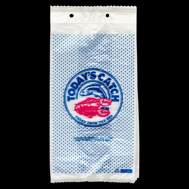 Seafood Bag 7x4x13.5+1 HDPE Today's Catch 1000/Case