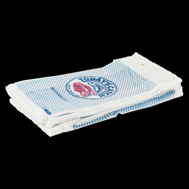 Seafood Bag 7X4X13.5+1 IN High-Density Polyethylene (HDPE) Clear Today's Catch 1000/Case