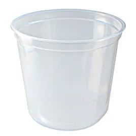 Deli Container Base 24 OZ PP Clear Round 500/Case