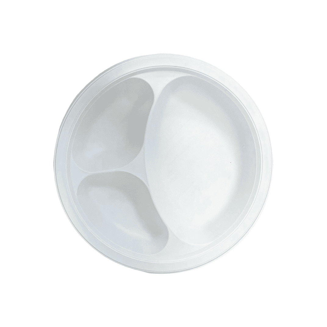 Victoria Bay Plate 10.25 IN 3 Compartment MFPP White Round 500/Case