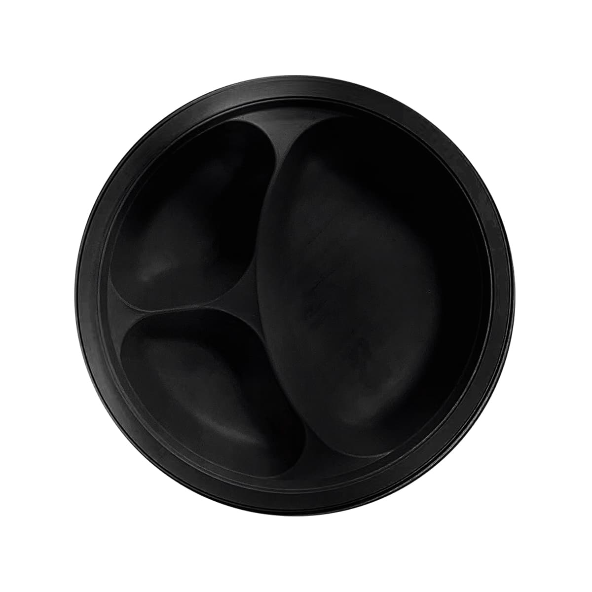 Victoria Bay Plate 10.25 IN 3 Compartment MFPP Black Round 500/Case