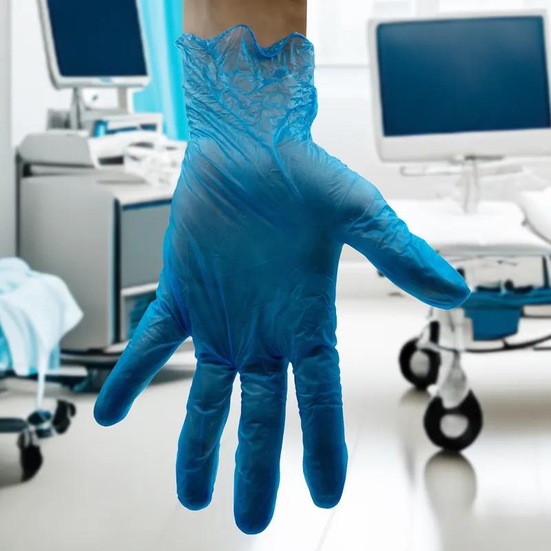 Gloves XXL Blue Vinyl Powder-Free 1000/Case