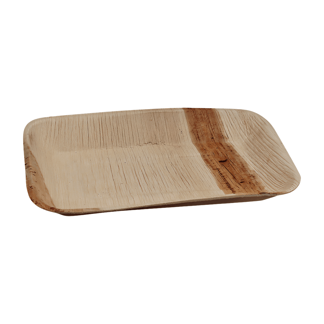 Serving Tray 6X9 IN Bamboo Kraft Rectangle 100/Case