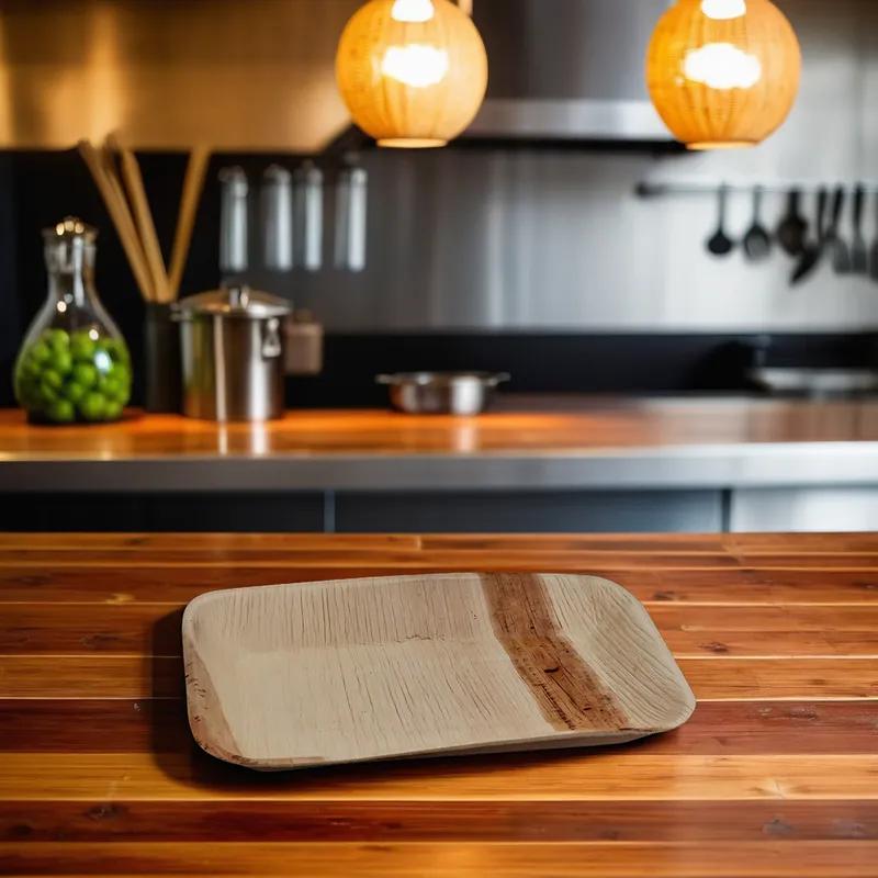 Serving Tray 6X9 IN Bamboo Kraft Rectangle 100/Case