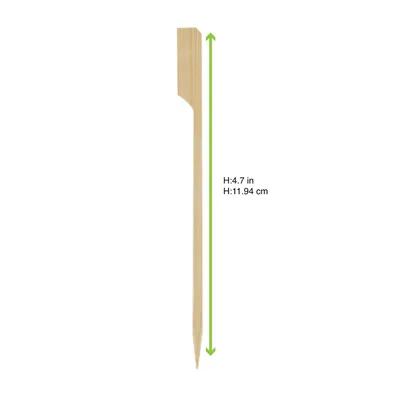 Paddle Pick 4.7 IN Bamboo Natural 100 Count/Pack 20 Packs/Case 2000 Count/Case