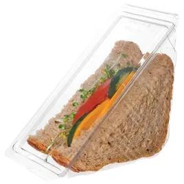 Sandwich Wedge Hinged 4X7X3 IN PLA Clear Triangle 500/Case