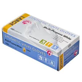 Gloves Large (LG) White Vinyl Synthetic Powder-Free 1000/Case