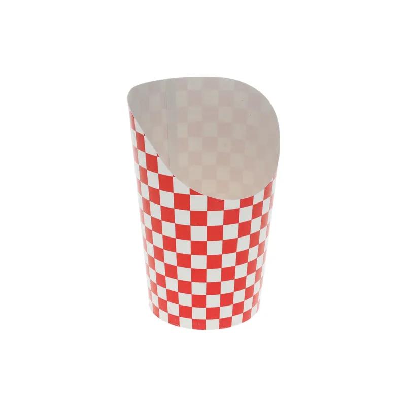 French Fry Cup & Scoop 3.125X4.75 IN Paperboard White Red 1000/Case