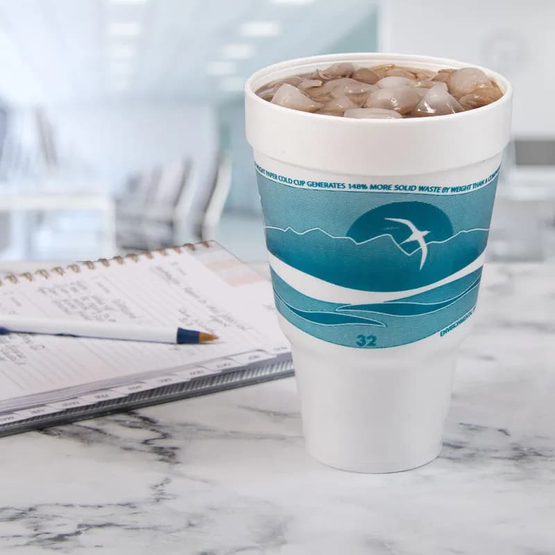 Dart® J Cup® Cup 32 OZ EPS Multicolor Horizon® 25 Count/Pack 20 Packs/Case 500 Count/Case