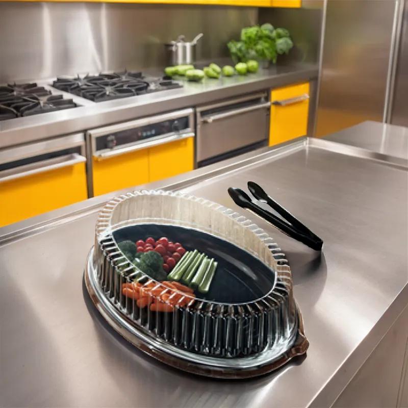 Lid Dome 14X21 IN PET Clear Oval For Container 40/Case