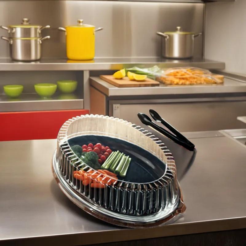 Lid Dome 14X21 IN PET Clear Oval For Container 40/Case