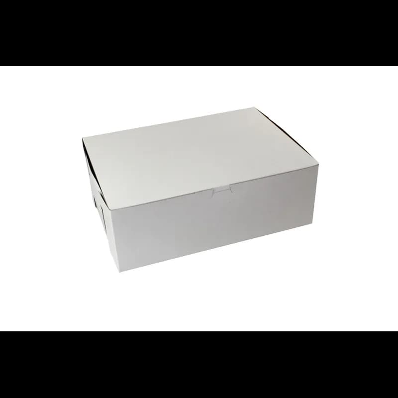 Bakery Box 14.5X10.5X5 IN Paperboard White Corner Lock 1-Piece 100/Bundle