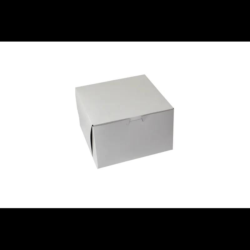 Bakery Box 8X8X5 IN Paperboard White Corner Lock 1-Piece 100/Bundle