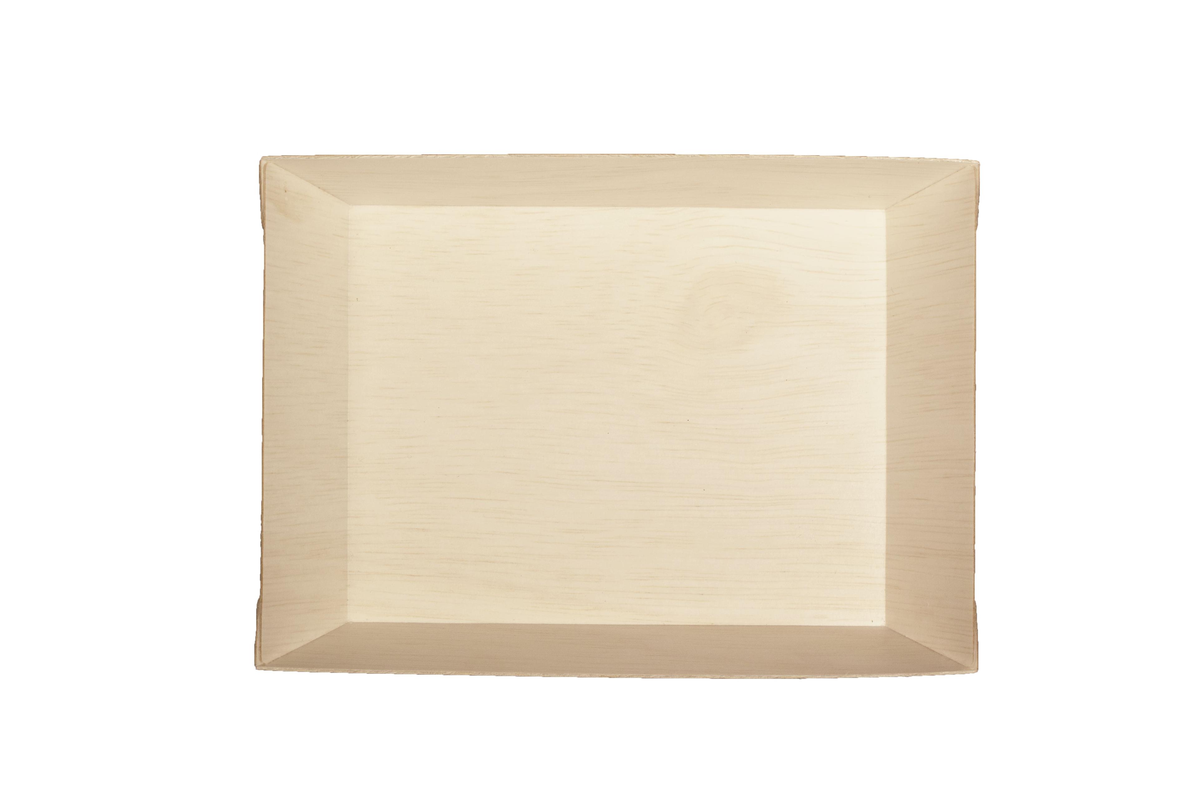 Take-Out Tray Medium (MED) 5X7X1 IN Palm Leaf Natural Rectangle 300/Case