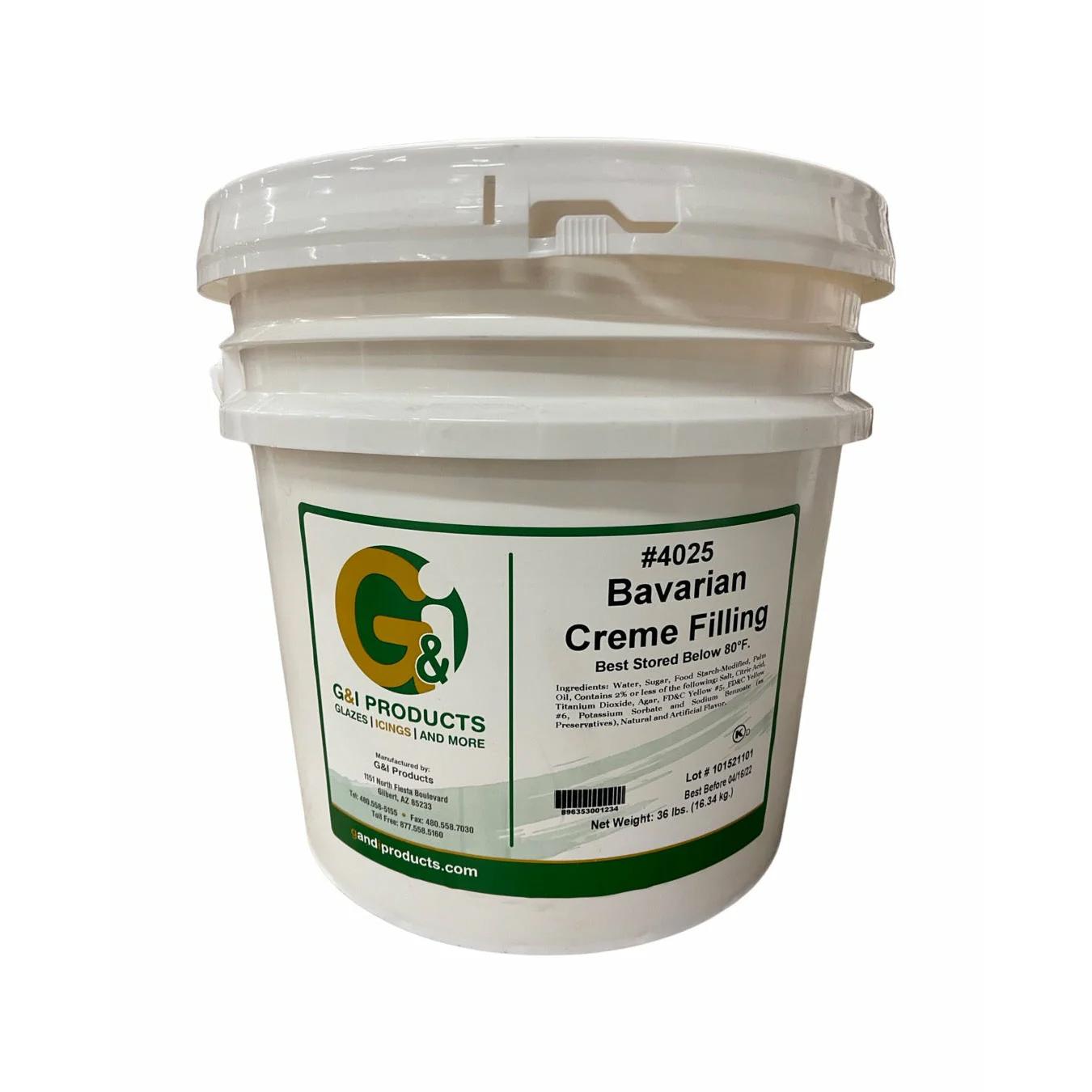 French Bavarian Crème Filling 1/Each