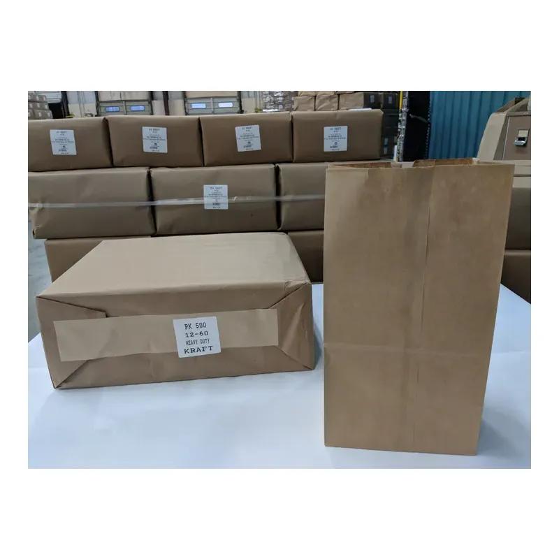 Bag 7X4.5X13.75 IN 12 LB Paper 60# Extra Heavy Kraft 500/Case