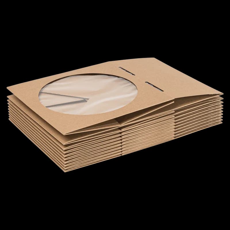 Cake Box 10X10X5 IN Kraft With Window 100/Case